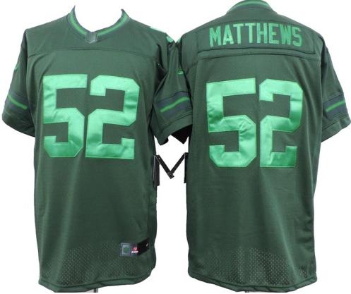 Nike Green Bay Packers 52 Clay Matthews Green Drenched Limited NFL Jerseys Cheap