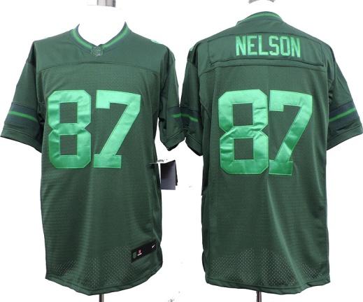 Nike Green Bay Packers 87 Jordy Nelson Green Drenched Limited NFL Jerseys Cheap