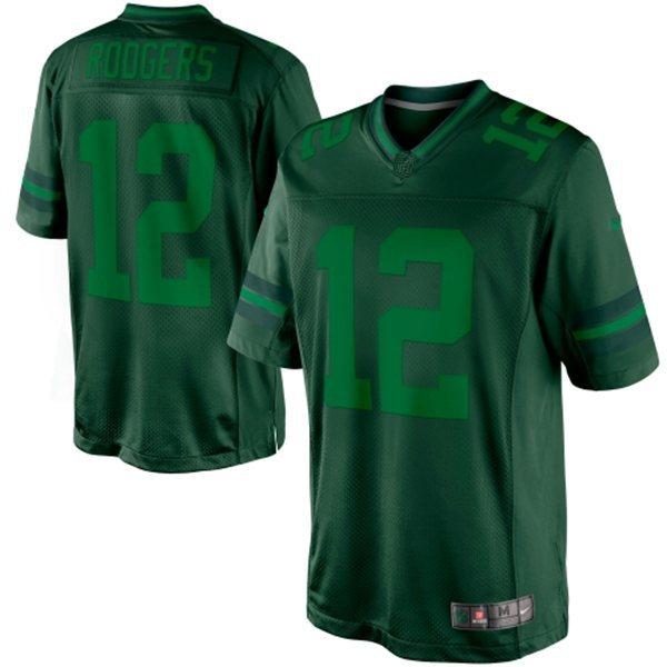 Nike Green Bay Packers 12 Aaron Rodgers Green Drenched Limited NFL Jersey Cheap