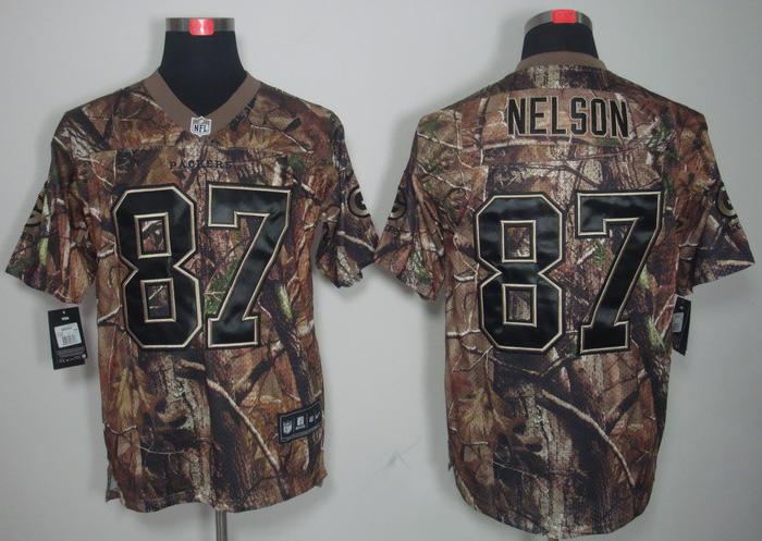 Nike Green Bay Packers #87 Jordy Nelson Camo Realtree NFL Jersey Cheap