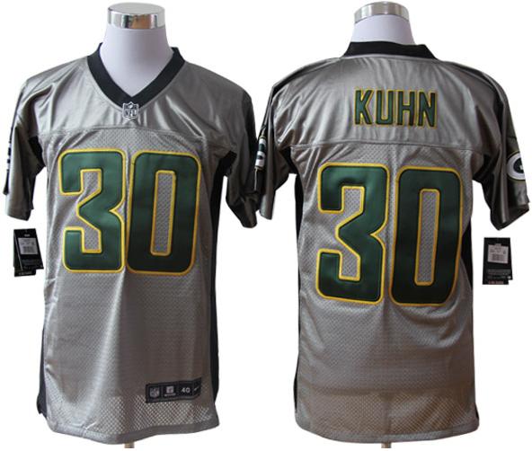 Nike Green Bay Packers 30# John Kuhn Grey Shadow NFL Jerseys Cheap