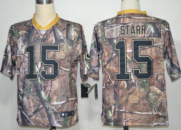 Nike Green Bay Packers 15 Bart Starr Camo Realtree NFL Jersey Cheap