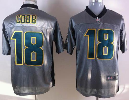 Nike Green Bay Packers #18 Randall Cobb Grey Shadow Nike NFL Jerseys Cheap