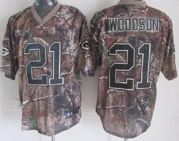 Nike Green Bay Packers #21 Charles Woodson Camo Realtree Nike NFL Jersey Cheap