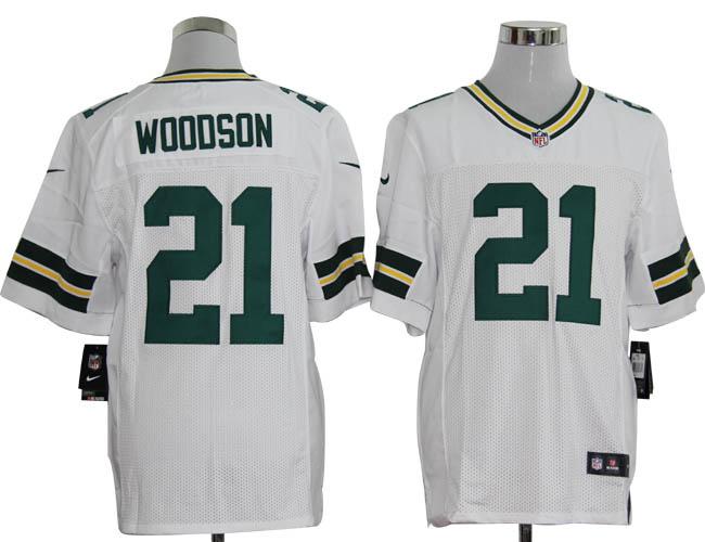 Nike Green Bay Packers #21 Charles Woodson White Elite Nike NFL Jerseys Cheap