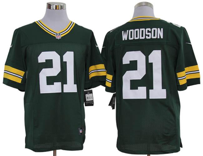 Nike Green Bay Packers #21 Charles Woodson Green Elite Nike NFL Jerseys Cheap