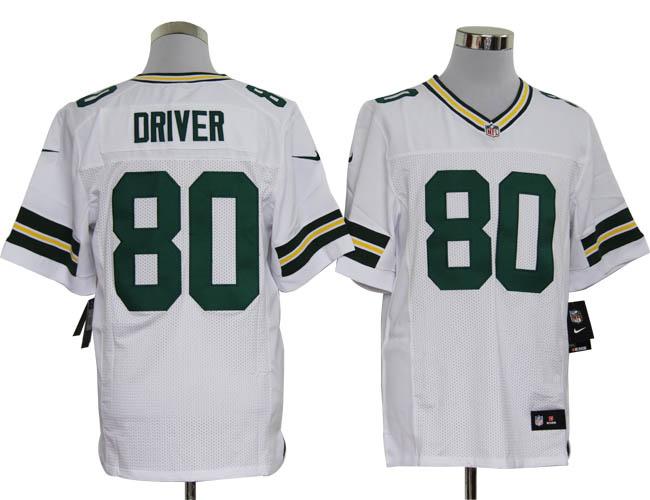 Nike Green Bay Packers #80 Donald Driver White Elite Nike NFL Jerseys Cheap