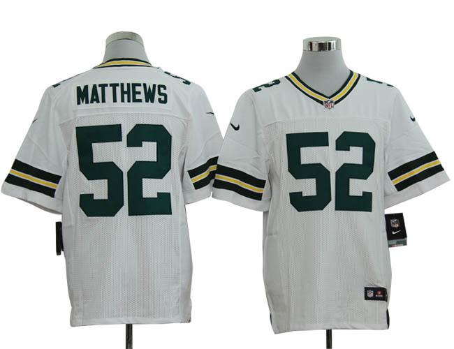 Nike Green Bay Packers #52 Clay Matthews White Elite Nike NFL Jerseys Cheap