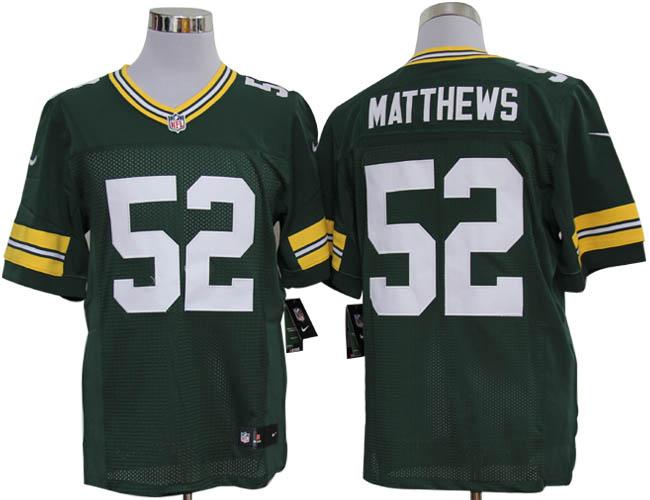 Nike Green Bay Packers #52 Clay Matthews Green Elite Nike NFL Jerseys Cheap