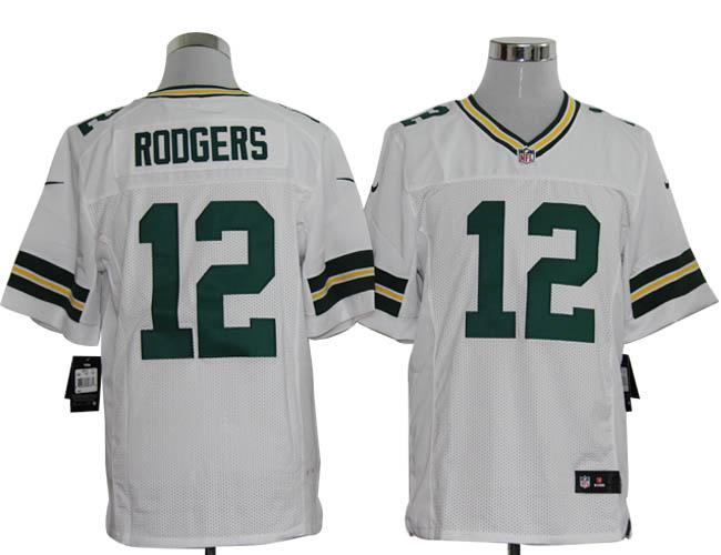Nike Green Bay Packers #12 Aaron Rodgers White Elite Nike NFL Jerseys Cheap