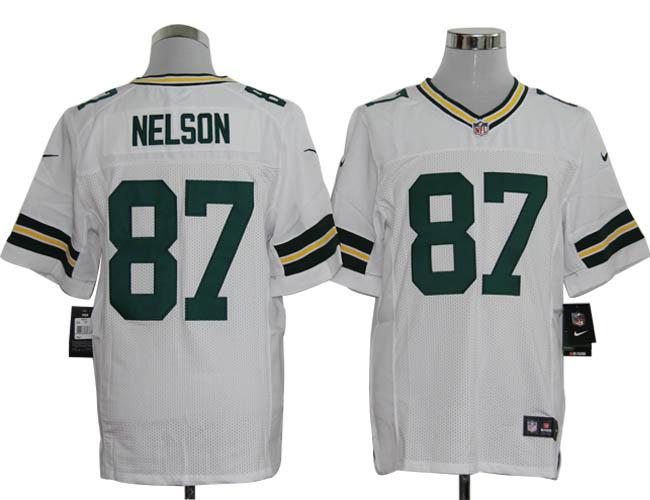 Nike Green Bay Packers #87 Jordy Nelson White Elite Nike NFL Jerseys Cheap