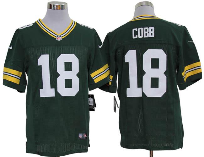 Nike Green Bay Packers #18 Randall Cobb Green Elite Nike NFL Jerseys Cheap