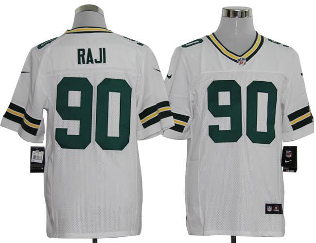 Nike Green Bay Packers #90 B.J. Raji White Elite Nike NFL Jerseys Cheap