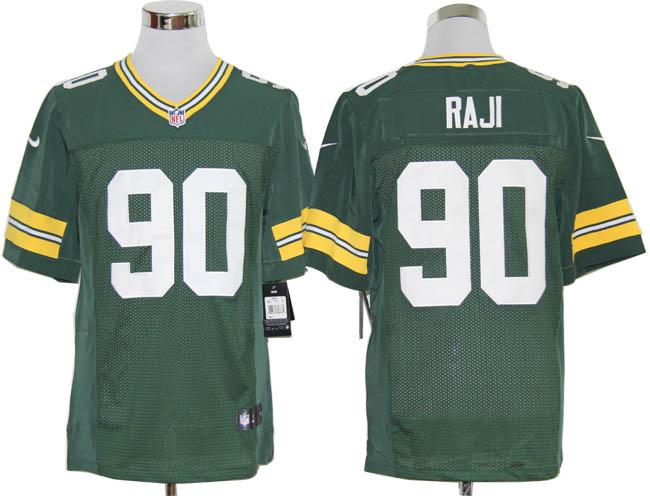 Nike Green Bay Packers #90 B.J. Raji Green Elite Nike NFL Jerseys Cheap