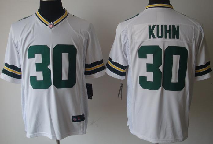 Nike Green Bay Packers 30# John Kuhn White Game Nike NFL Jerseys Cheap