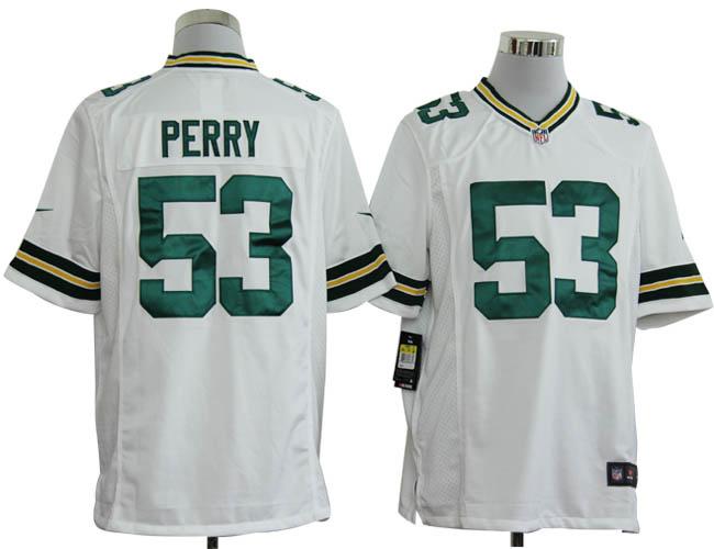 Nike Green Bay Packers 53 Perry White Game Nike NFL Jerseys Cheap