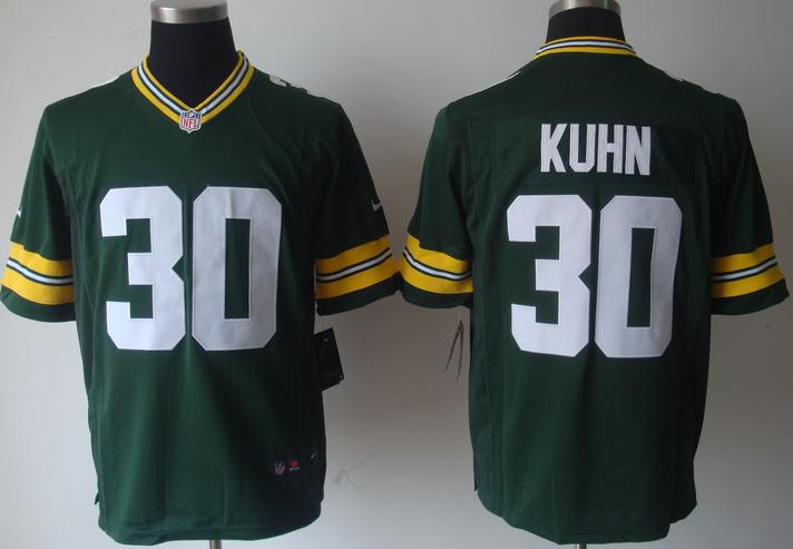Nike Green Bay Packers 30# John Kuhn Green Game Nike NFL Jerseys Cheap