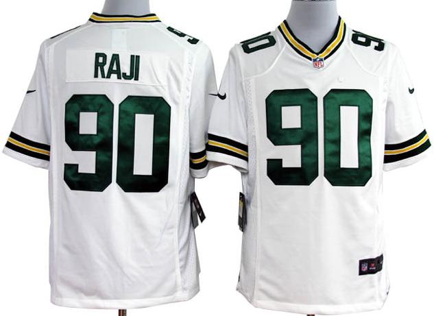 Nike Green Bay Packers #90 B.J. Raji White Game Nike NFL Jerseys Cheap