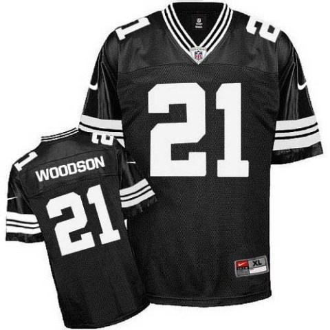 Nike Green Bay Packers #21 Charles Woodson Black Shadow Nike NFL Jerseys Cheap