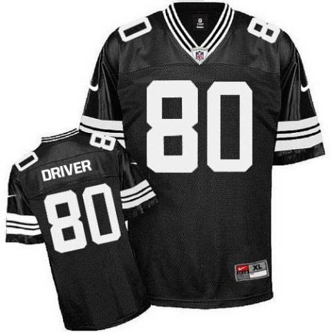 Nike Green Bay Packers #80 Donald Driver Black Shadow Nike NFL Jerseys Cheap