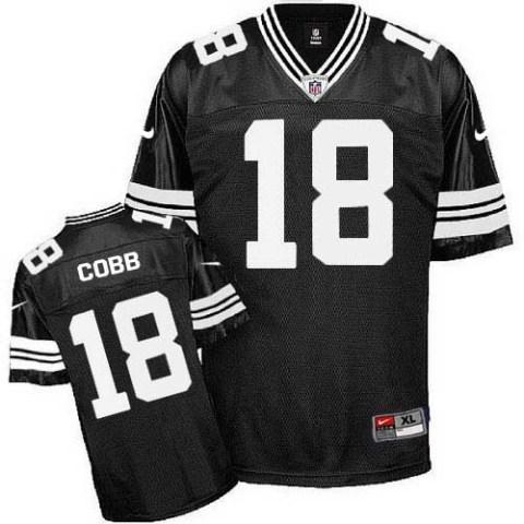 Nike Green Bay Packers #18 Randall Cobb Black Shadow Nike NFL Jerseys Cheap