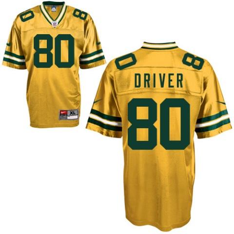 Nike Green Bay Packers #80 Donald Driver Yellow Nike NFL Jerseys Cheap