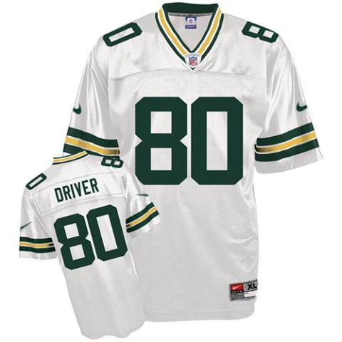 Nike Green Bay Packers #80 Donald Driver White Nike NFL Jerseys Cheap