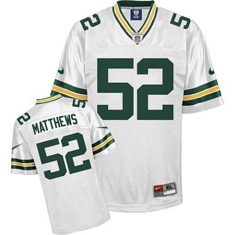 Nike Green Bay Packers #52 Clay Matthews White Nike NFL Jerseys Cheap