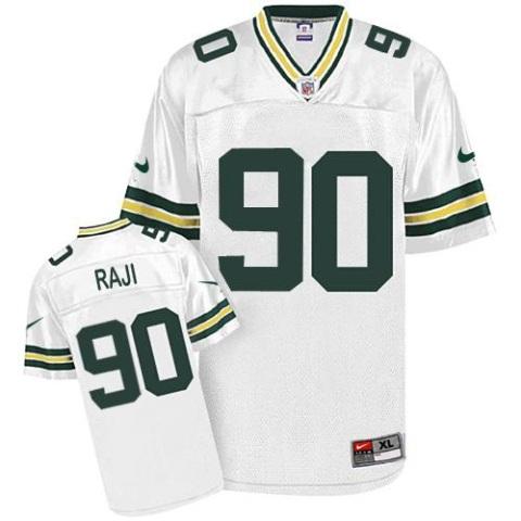Nike Green Bay Packers #90 B.J. Raji White Nike NFL Jerseys Cheap