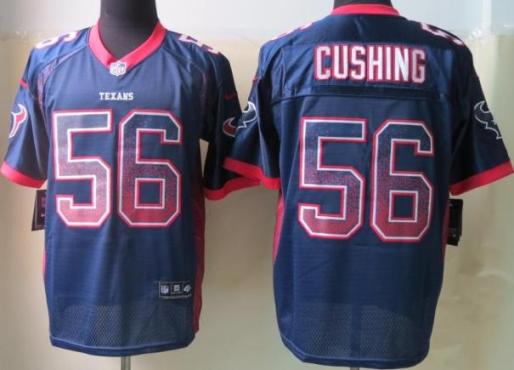 Nike Houston Texans 56 Brian Cushing Drift Fashion Blue Elite NFL Jerseys Cheap
