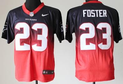 Nike Houston Texans 23 Arian Foster Red Black Drift Fashion II Elite NFL Jerseys Cheap