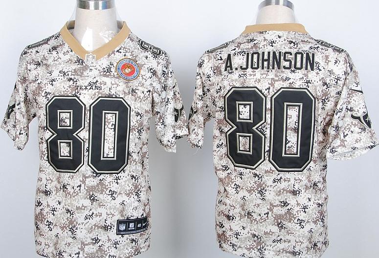 Nike Houston Texans 80 Andre Johnson Camo US.Mccuu NFL Jerseys Cheap