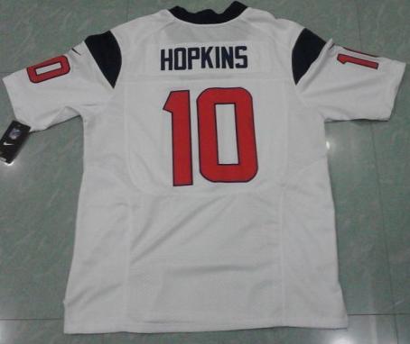 Nike Houston Texans 10 DeAndre Hopkins White Elite NFL Jersey Cheap