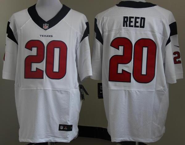Nike Houston Texans 20 Ed Reed White Elite NFL Jerseys Cheap