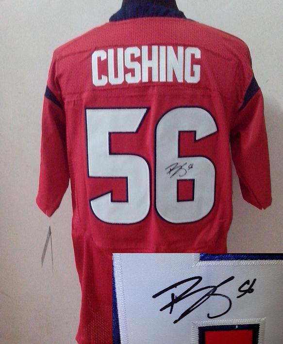 Nike Houston Texans 56 Brian Cushing Red Signed Elite NFL Jerseys Cheap