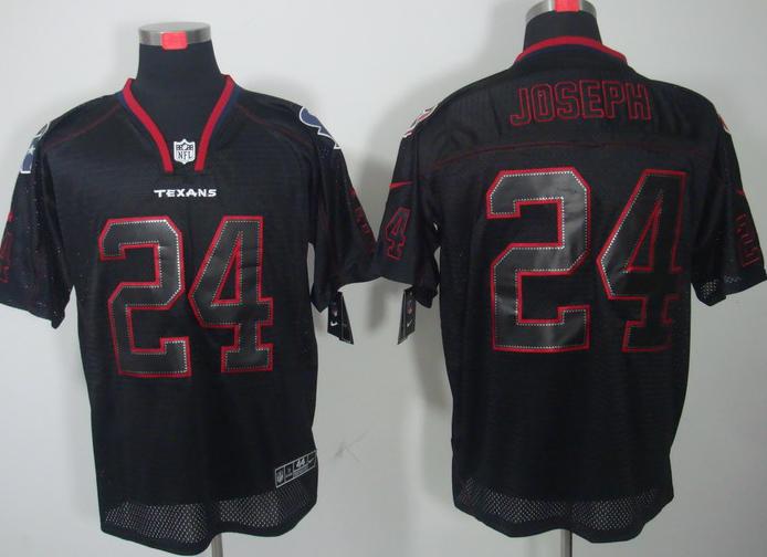 Nike Houston Texans 24 Johnathan Joseph Lights Out Black NFL Jerseys Cheap