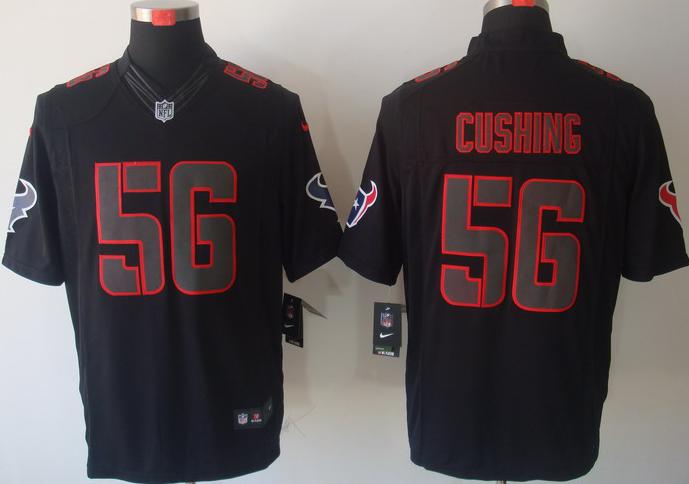 Nike Houston Texans 56 Brian Cushing Black Impact Game LIMITED NFL Jerseys Cheap