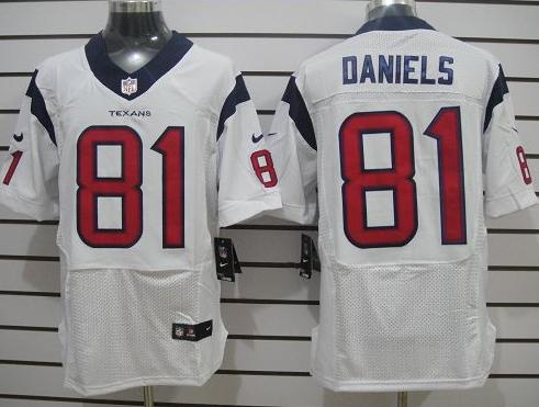 Nike Houston Texans #81 Owen Daniels White Elite NFL Jerseys Cheap