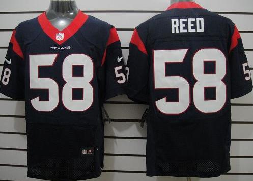 Nike Houston Texans #58 Brooks Reed Blue Elite NFL Jerseys Cheap