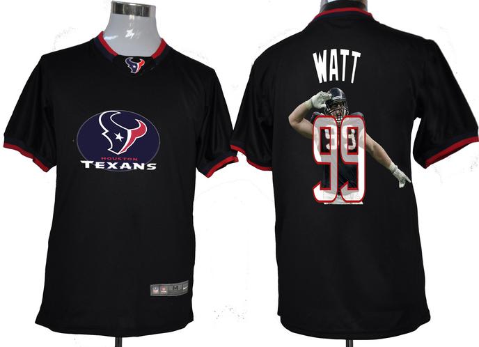 Nike Houston Texans 99 Watt Black All-Star Fashion NFL Jerseys Cheap