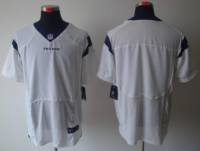 Nike Houston Texans Blank White Elite NFL Jerseys Cheap