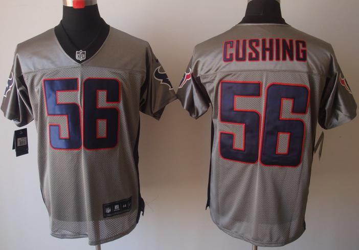 Nike Houston Texans 56 Brian Cushing Grey Shadow Elite NFL Jerseys Cheap