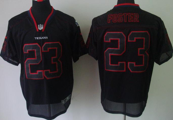 Nike Houston Texans #23 Arian Foster Lights Out Black Elite NFL Jerseys Cheap