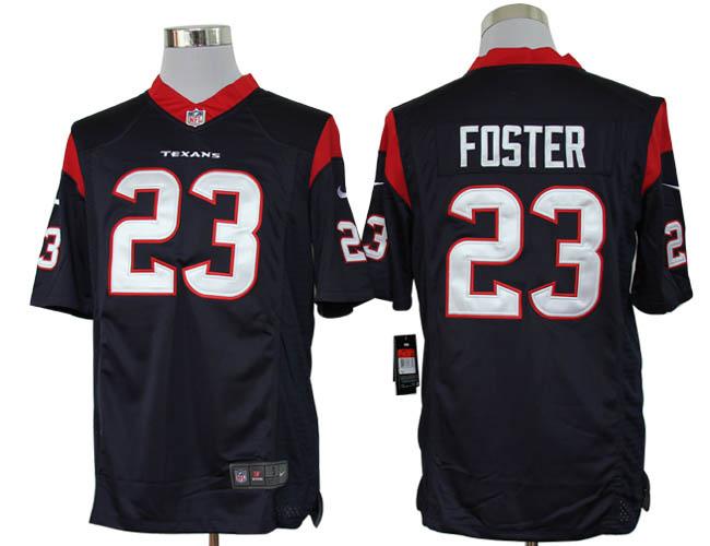 Nike Houston Texans #23 Arian Foster Blue Game LIMITED NFL Jerseys Cheap