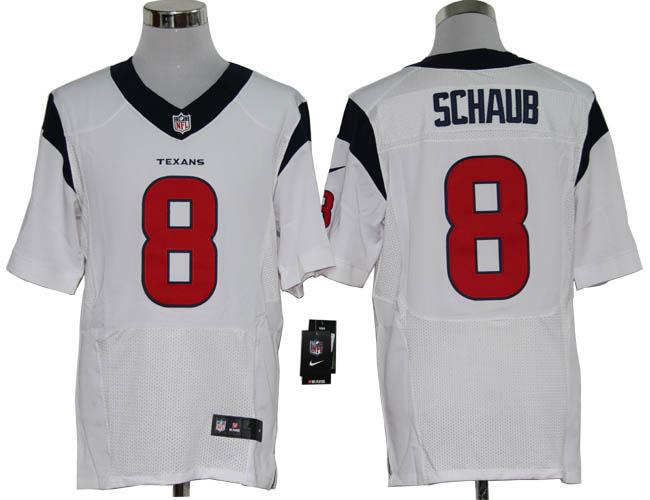Nike Houston Texans 8 Matt Schaub White Elite Nike NFL Jerseys Cheap