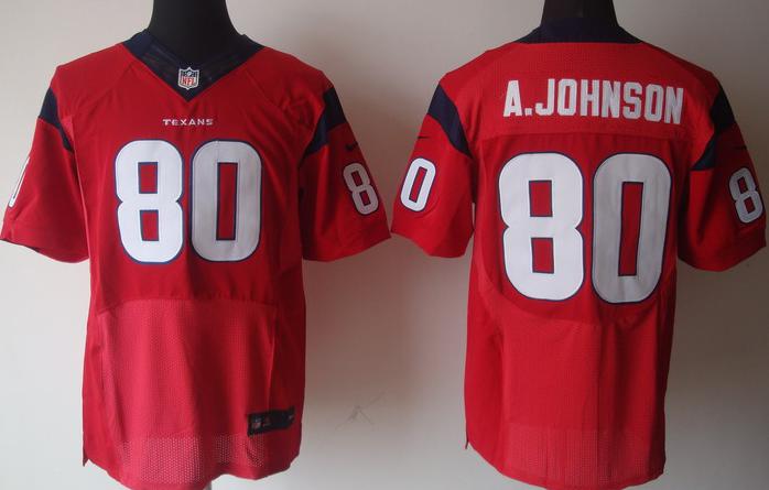 Nike Houston Texans #80 Andre Johnson Red Elite Nike NFL Jerseys Cheap