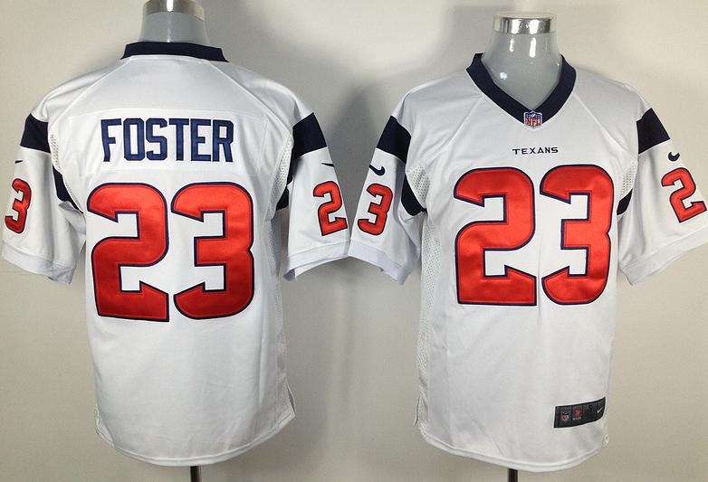 Nike Houston Texans #23 Arian Foster White Nike NFL Jerseys Cheap