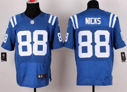 Nike Indianapolis Colts 88 Hakeem Nicks Elite Blue NFL Jerseys Cheap