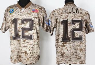 Nike Indianapolis Colts 12 Andrew Luck Salute to Service Digital Camo Elite NFL Jersey Cheap
