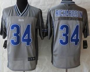 Nike Indianapolis Colts 34 Trent Richardson Elite Grey Vapor NFL Jersey Cheap
